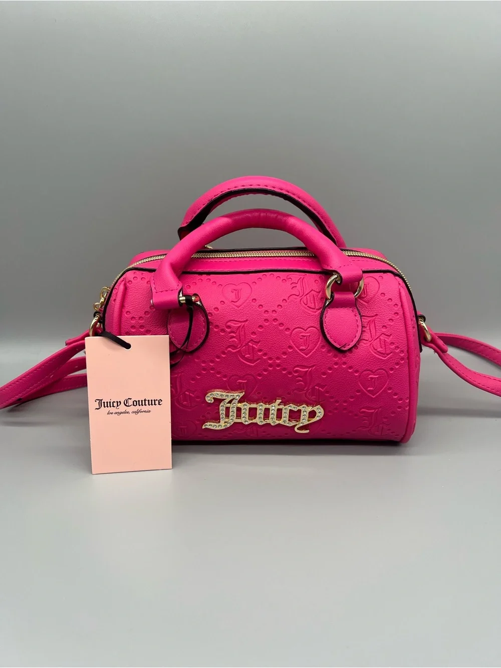 Juicy couture semi charmed satchel crossbody purse